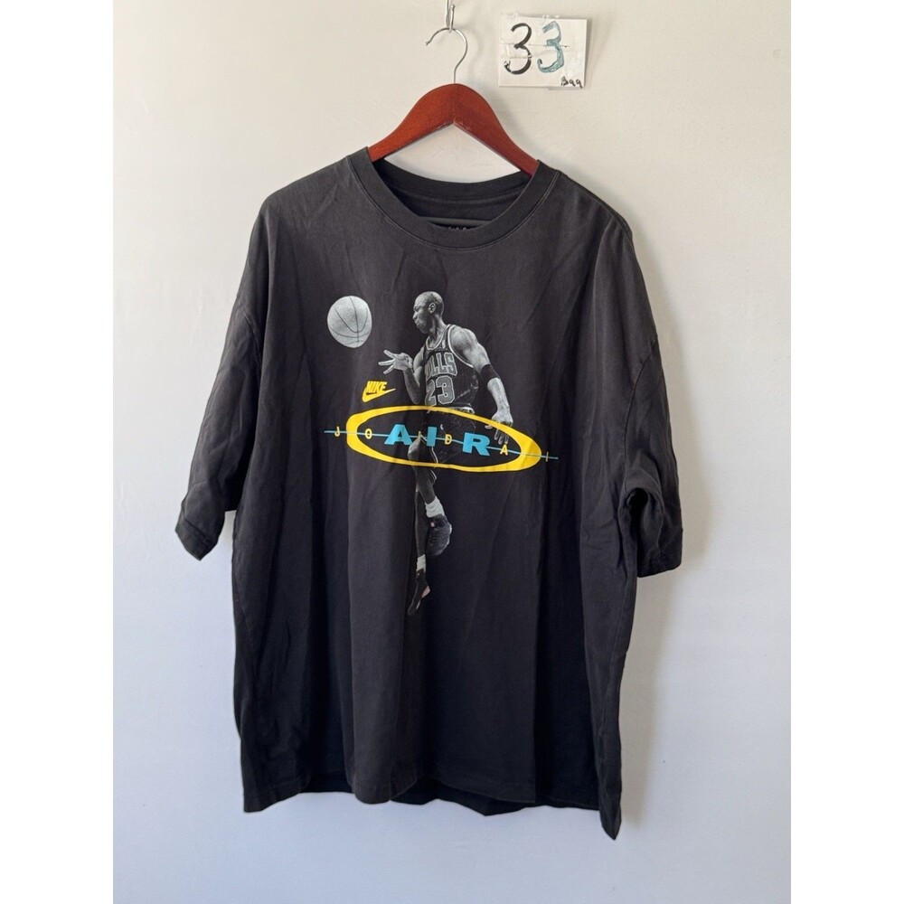Jordan Surface 2 Air Michael Jordan T Shirt Mens XL Black Bulls 23 Jumpman